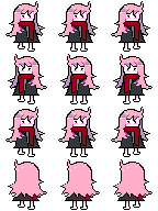 simple sprite sheet of my character.